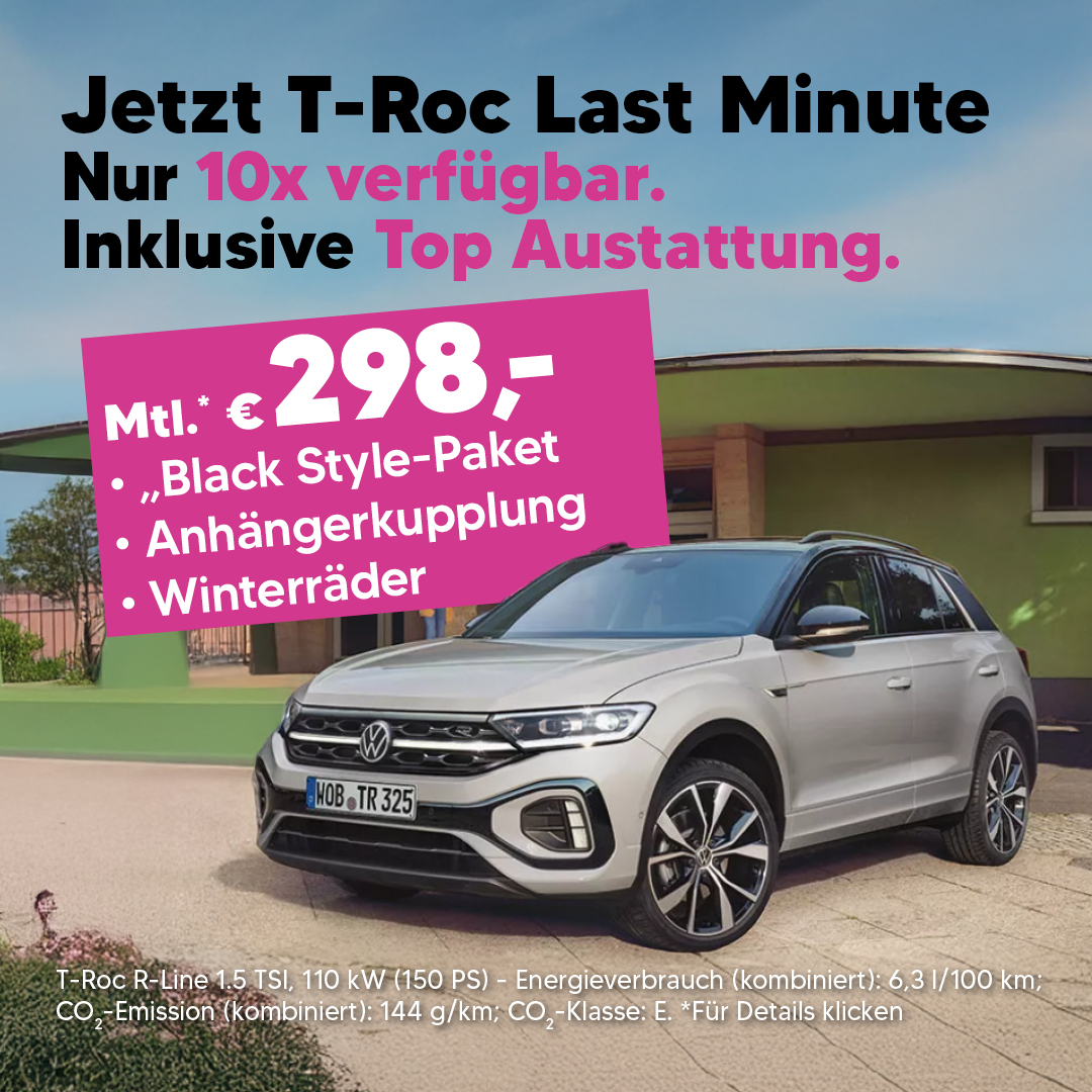 T-Roc Leasing - Top ausgestattet