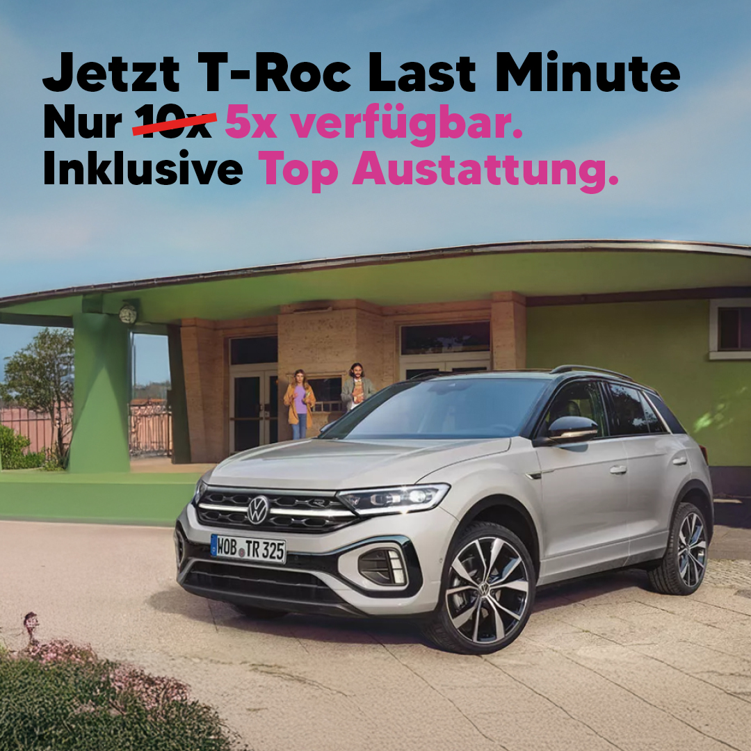 Header-M T-Roc Leasing - Top ausgestattet