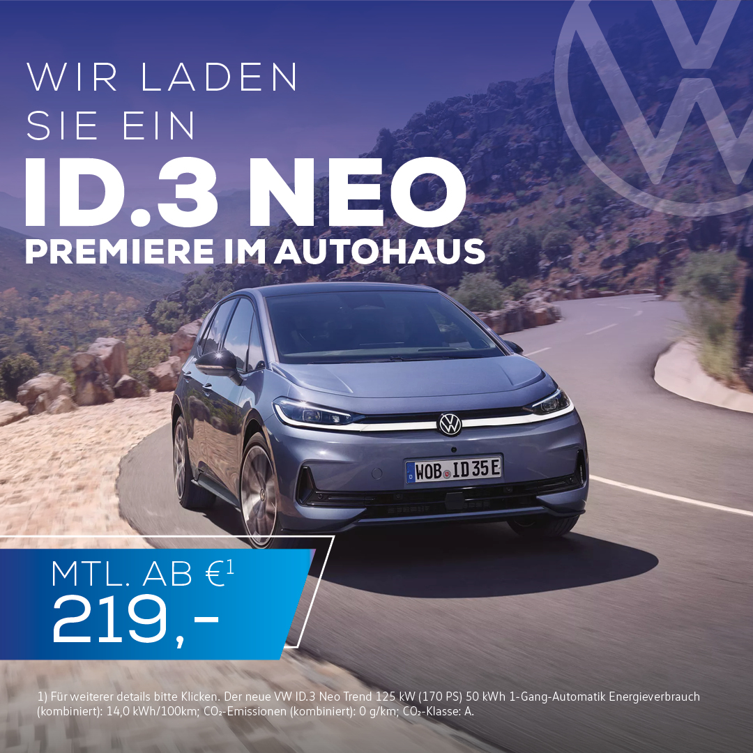 Der neue VW ID.3 Neo Der neue VW ID.3 Neo